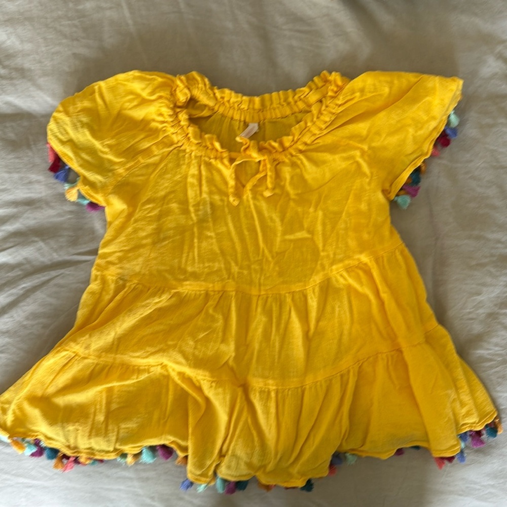 NWOT Zimmerman kids Yellow Coverup Beach Dress, 2T